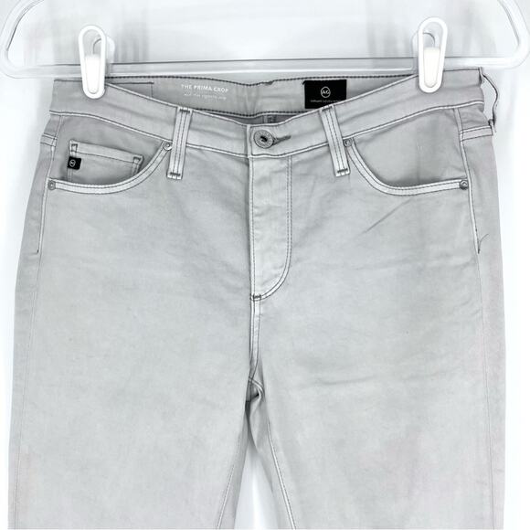 AG Adriano Goldschmeid The Prima Crop Beige Size 27 R - Picture 6 of 9